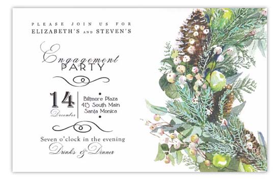 Mixed Botanical Invitation